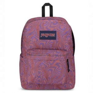 JanSport SuperBreak® Plus Sırt çantaları Okul Sırt Çantaları Mor Turuncu | QTRUV90327