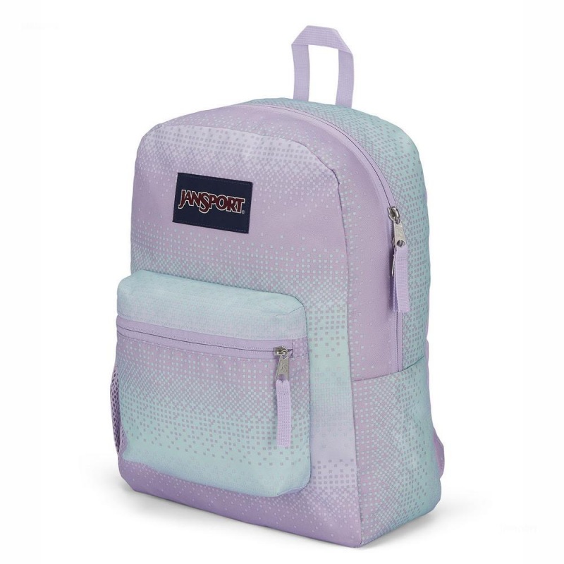 JanSport CROSS TOWN Sırt çantaları Okul Sırt Çantaları Mor Yeşil | STRNY68114