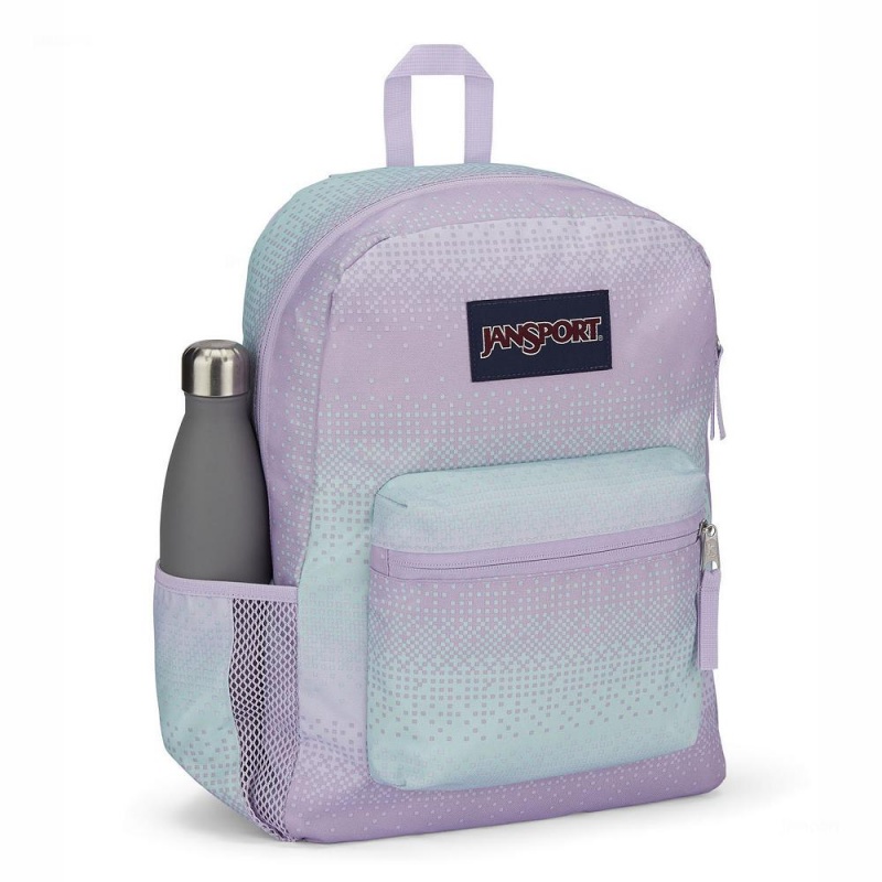 JanSport CROSS TOWN Sırt çantaları Okul Sırt Çantaları Mor Yeşil | STRNY68114