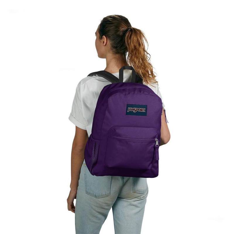 JanSport CROSS TOWN Sırt çantaları Okul Sırt Çantaları Mor | TRJKU15562