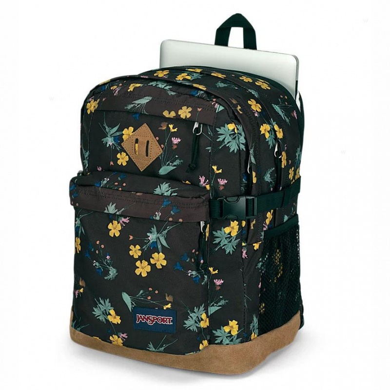 JanSport DARK FLORA BUNDLE Sırt çantaları Dizüstü Sırt Çantası Kahverengi | QTRWA78463