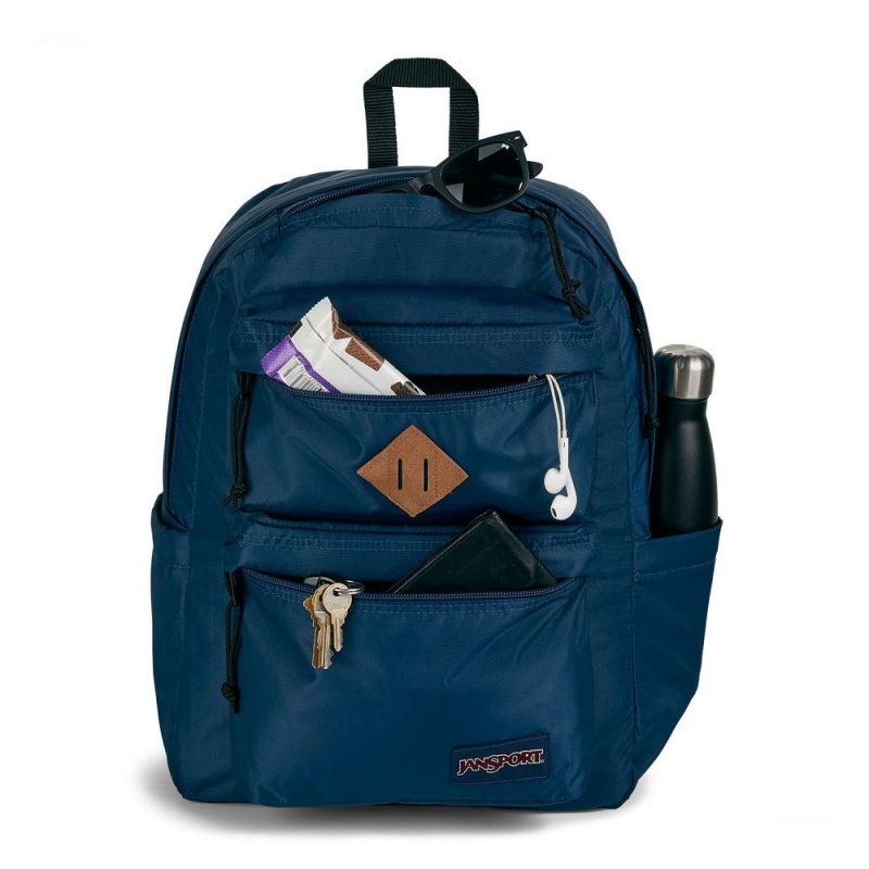 JanSport Double Break Sırt çantaları Dizüstü Sırt Çantası Lacivert | TRQCS88243