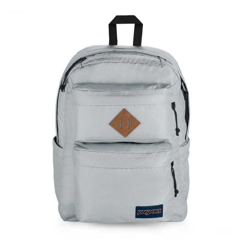 JanSport Double Break Sırt çantaları Okul Sırt Çantaları Gri | STRVO32429