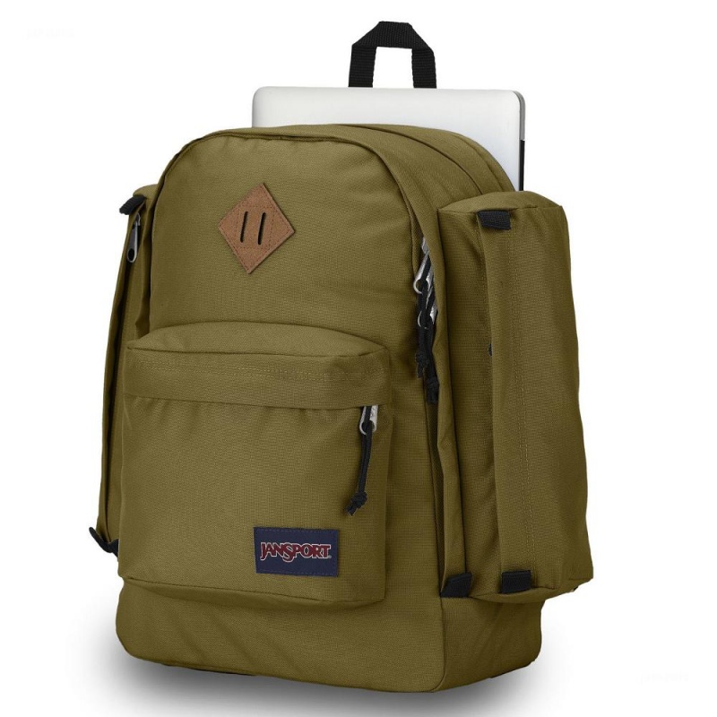 JanSport Field Pack Sırt çantaları Dizüstü Sırt Çantası Zeytin Yeşili | GTRUC67940