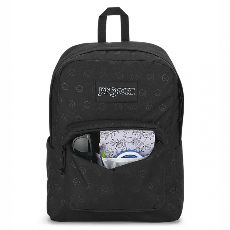 JanSport HAPPY AND SAD BUNDLE Sırt çantaları Okul Sırt Çantaları Siyah | PTRQX76584