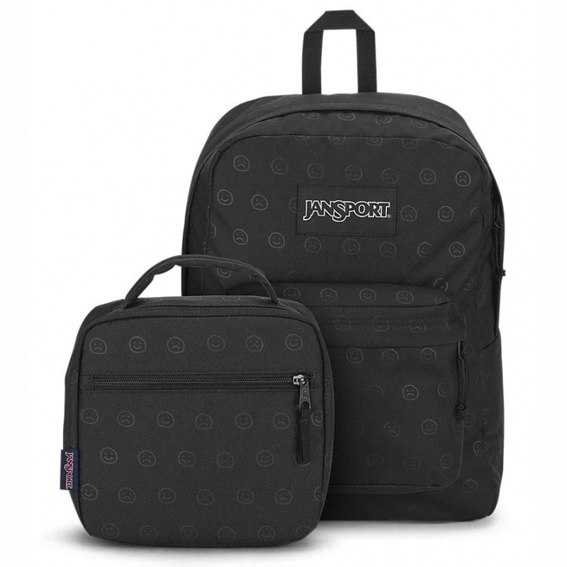 JanSport HAPPY AND SAD BUNDLE Sırt çantaları Okul Sırt Çantaları Siyah | PTRQX76584