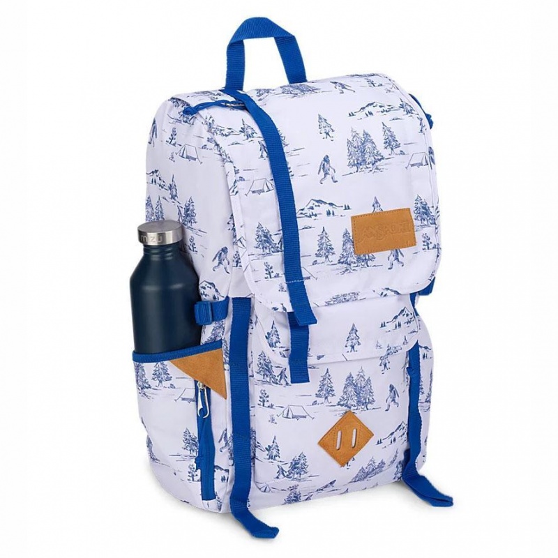 JanSport Hatchet Sırt çantaları Yürüyüş Sırt Çantası Beyaz Mavi | TTRWZ61370