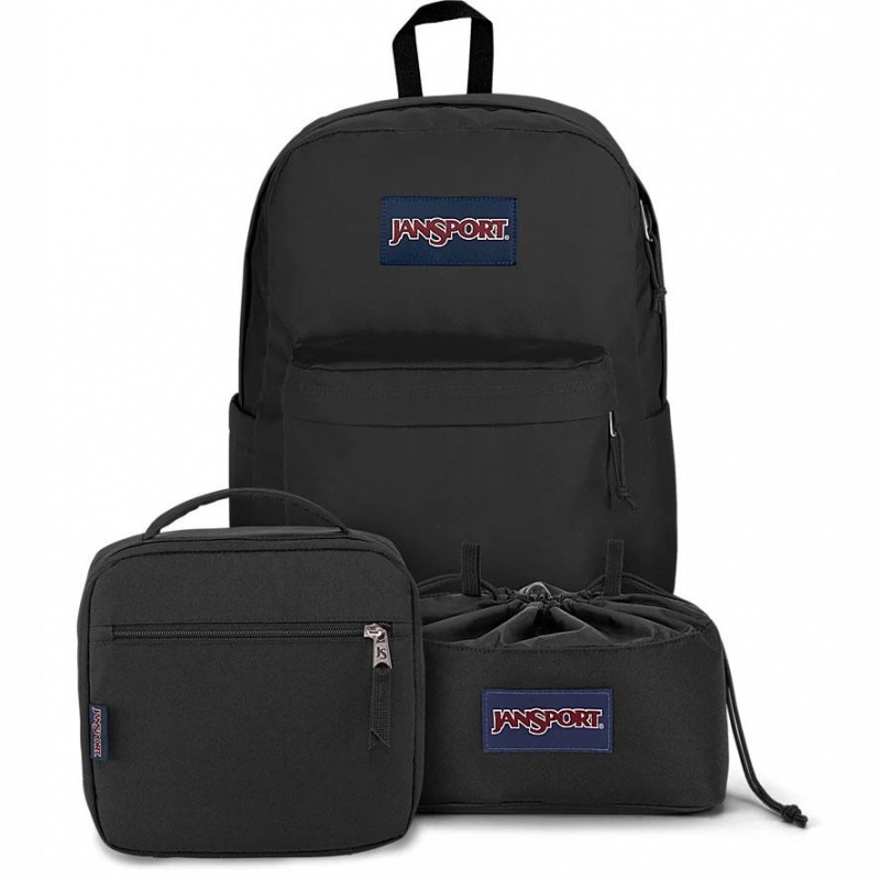 JanSport MIDNIGHT BUNDLE Sırt çantaları Okul Sırt Çantaları Siyah | FTRUI39238