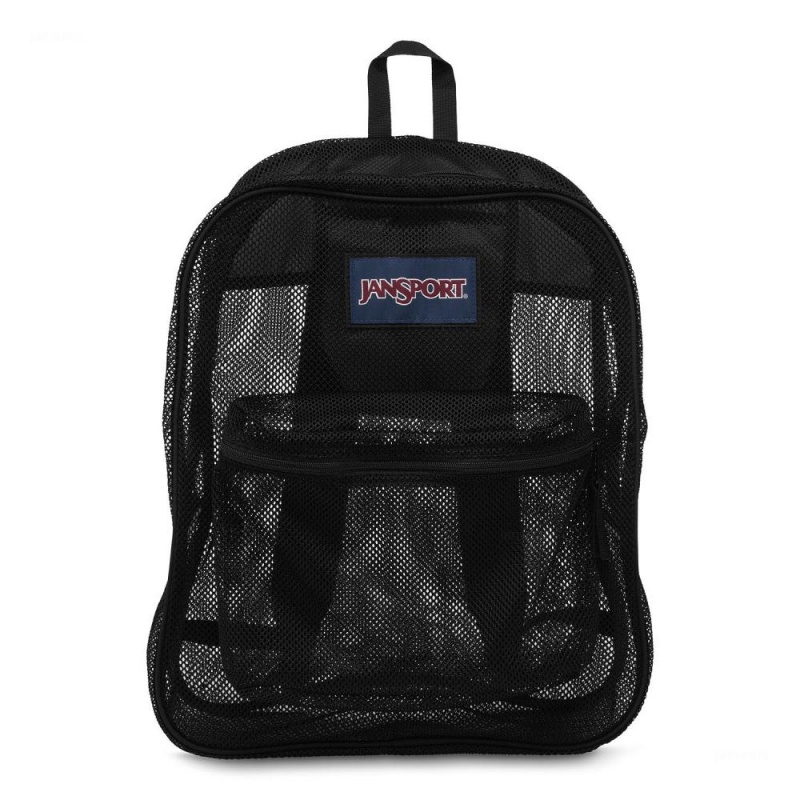 JanSport Mesh Pack Sırt çantaları Okul Sırt Çantaları Siyah | TRCVG74774