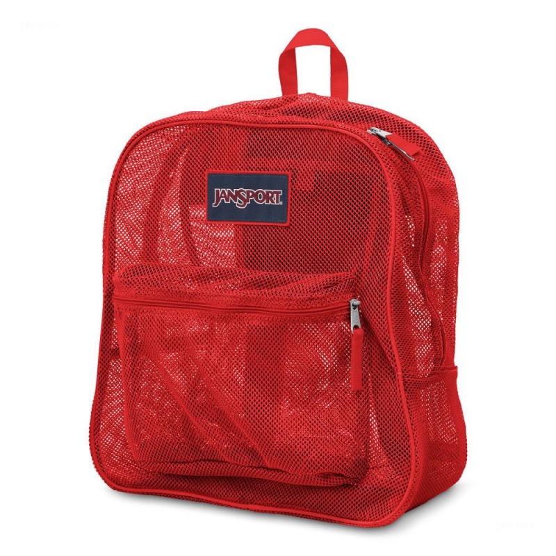 JanSport Mesh Pack Sırt çantaları Okul Sırt Çantaları Kırmızı | TRJVR75257