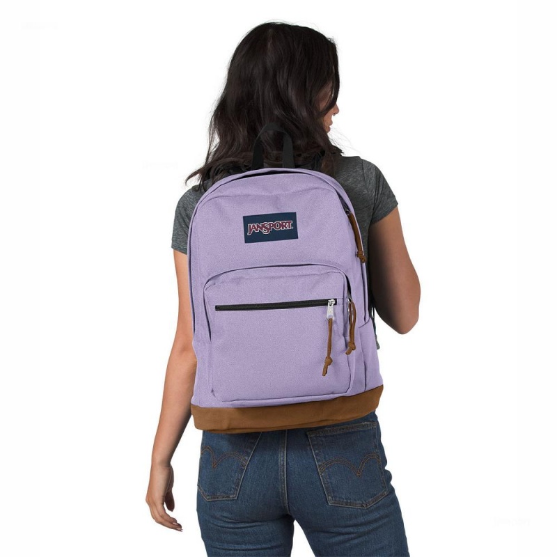 JanSport Right Pack Sırt çantaları Dizüstü Sırt Çantası Mor | TRXBR70123