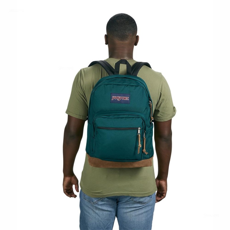 JanSport Right Pack Sırt çantaları Dizüstü Sırt Çantası Koyu Yeşil | GTRUC75320