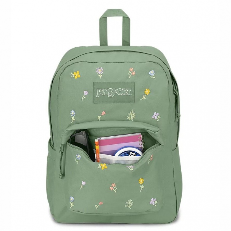 JanSport SuperBreak® Plus Sırt çantaları Dizüstü Sırt Çantası Yeşil | TRQAV87445