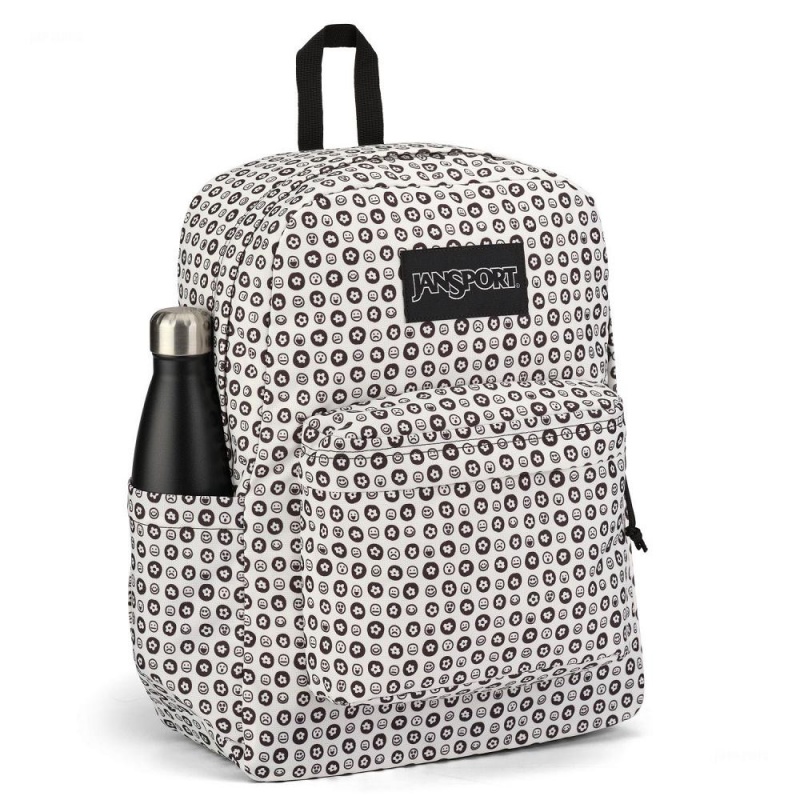 JanSport SuperBreak® Plus Sırt çantaları Dizüstü Sırt Çantası Beyaz Siyah | PTRER95418