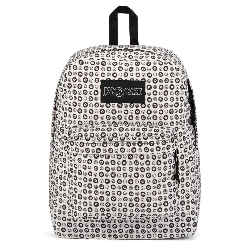 JanSport SuperBreak® Plus Sırt çantaları Dizüstü Sırt Çantası Beyaz Siyah | PTRER95418