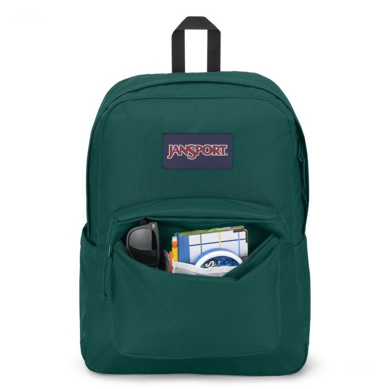 JanSport SuperBreak® Plus Sırt çantaları Dizüstü Sırt Çantası Koyu Yeşil | TRXBR83275