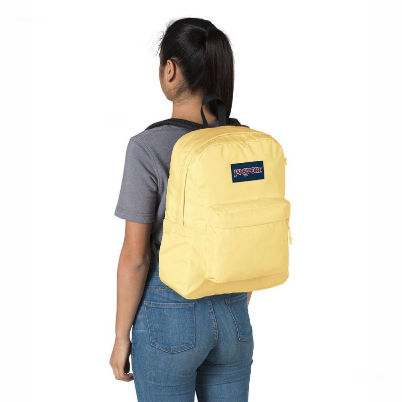 JanSport SuperBreak® Plus Sırt çantaları Dizüstü Sırt Çantası Sarı | ETRHC96163