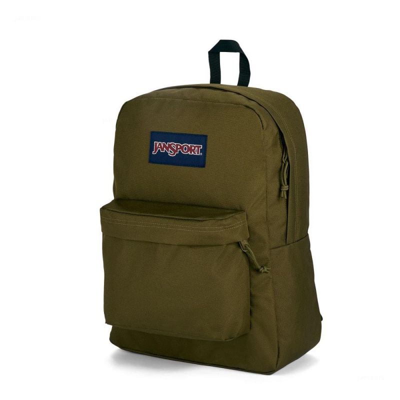 JanSport SuperBreak® Plus Sırt çantaları Okul Sırt Çantaları Zeytin Yeşili | TRDYB88618