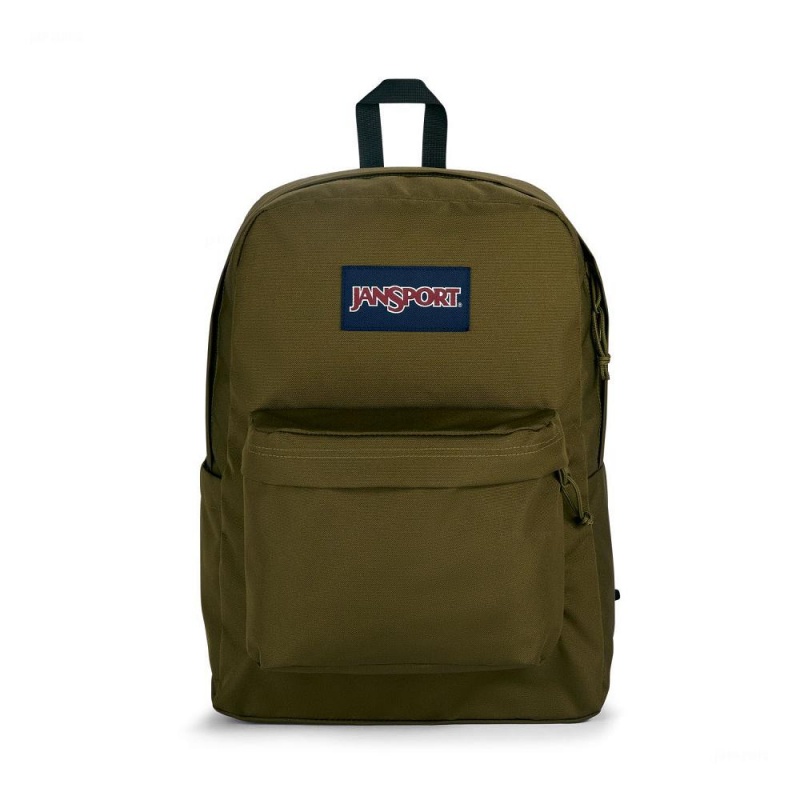 JanSport SuperBreak® Plus Sırt çantaları Okul Sırt Çantaları Zeytin Yeşili | TRDYB88618